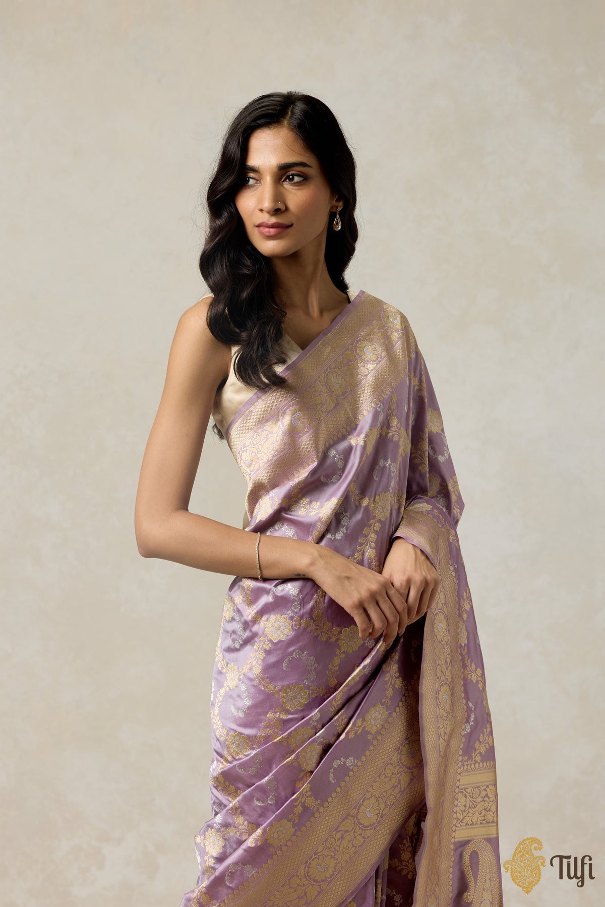 Pre-Order: Lilac Pink Pure Katan Silk Banarasi Handloom Saree