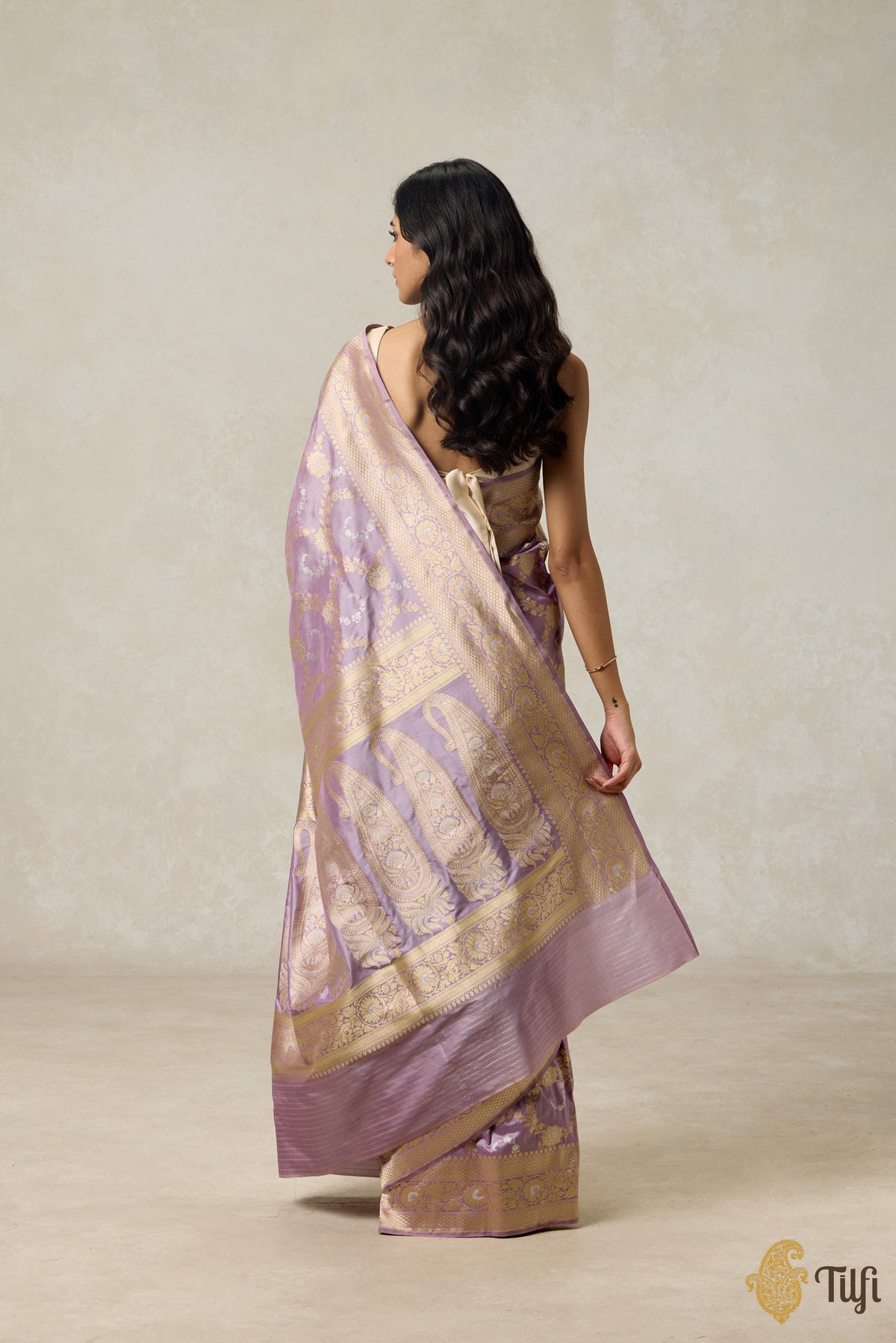 Pre-Order: Lilac Pink Pure Katan Silk Banarasi Handloom Saree