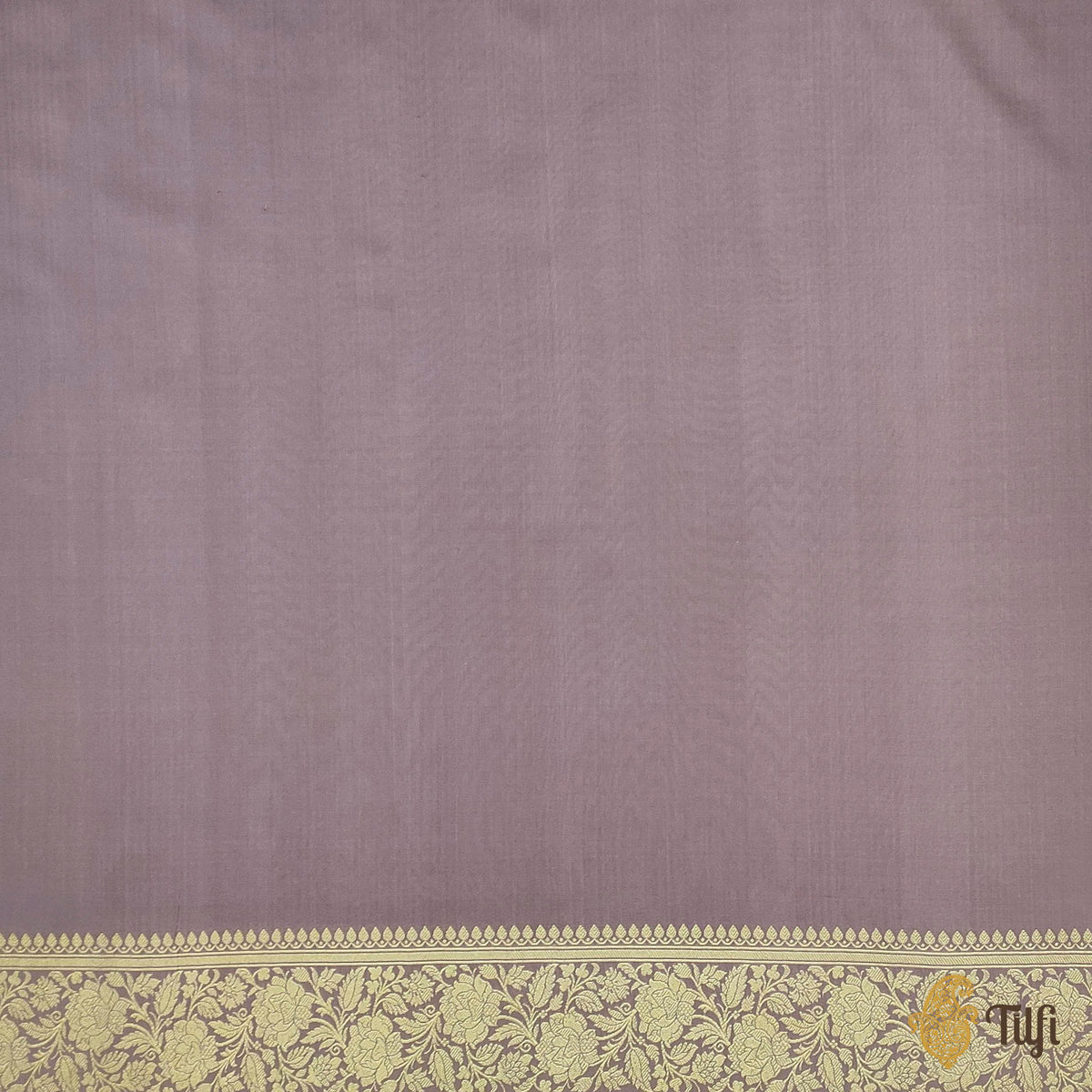 &#39;Keya&#39; Mauve Lilac Pure Katan Silk Banarasi Handloom Saree