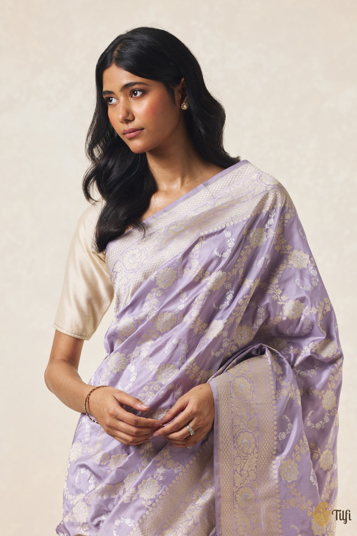 Pre-Order: Lavender Pure Katan Silk Banarasi Handloom Saree