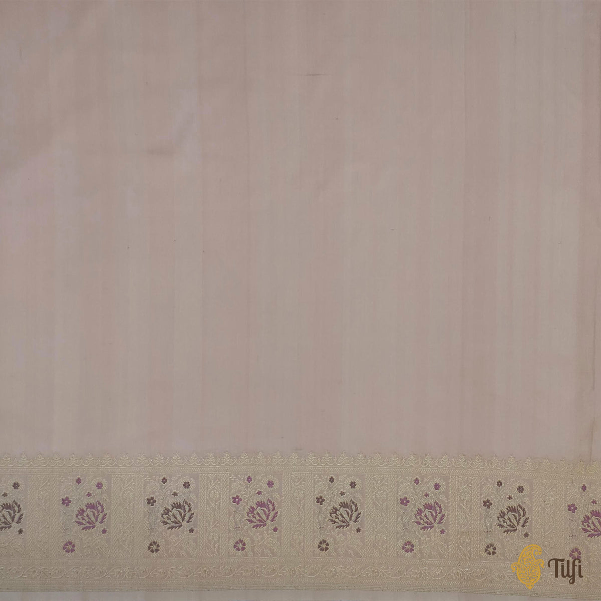 Pre-Order: Light Peach Pure Katan Silk Banarasi Handloom Saree