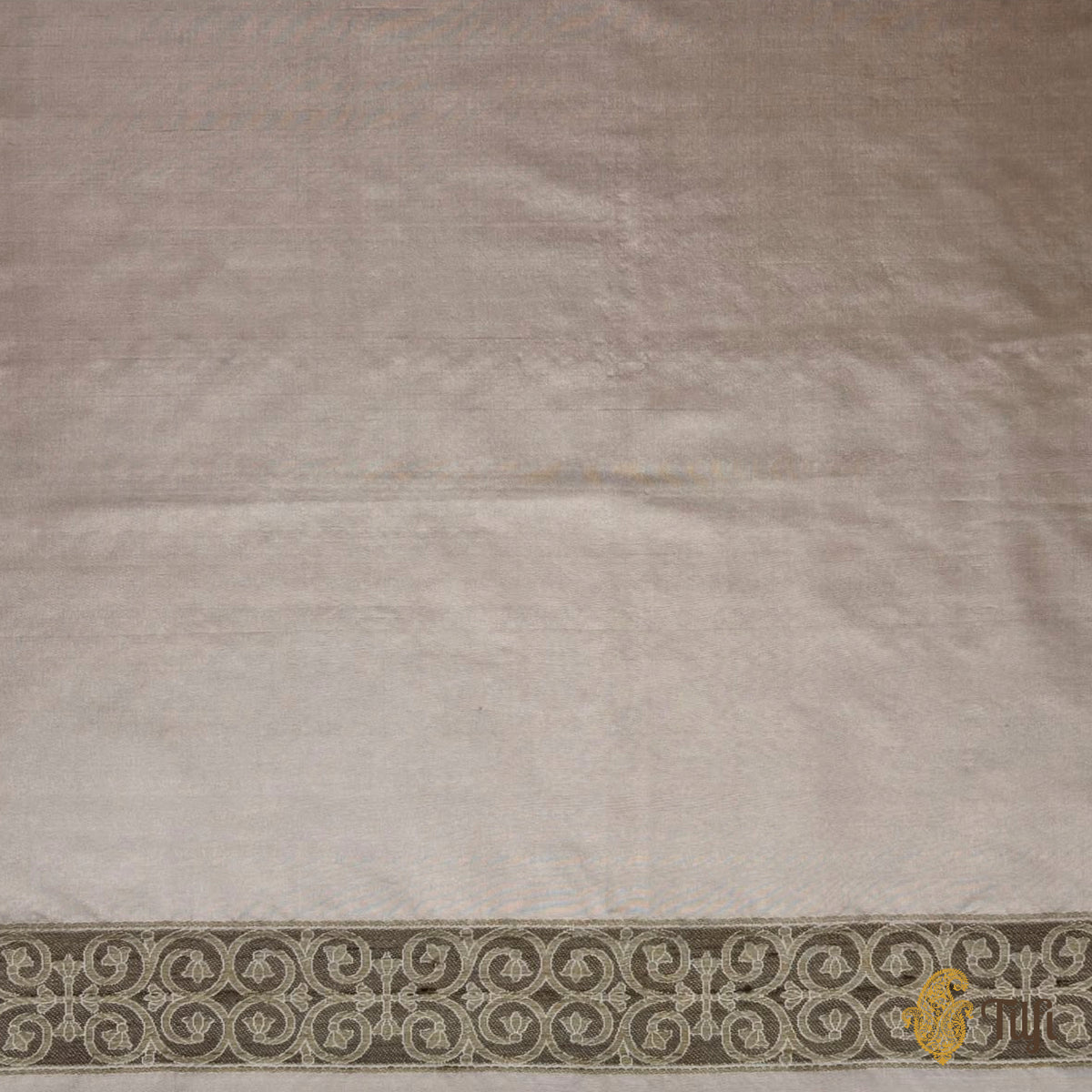 'Alba' Pastel Pink Pure Katan Gheecha Silk Banarasi Handloom Saree