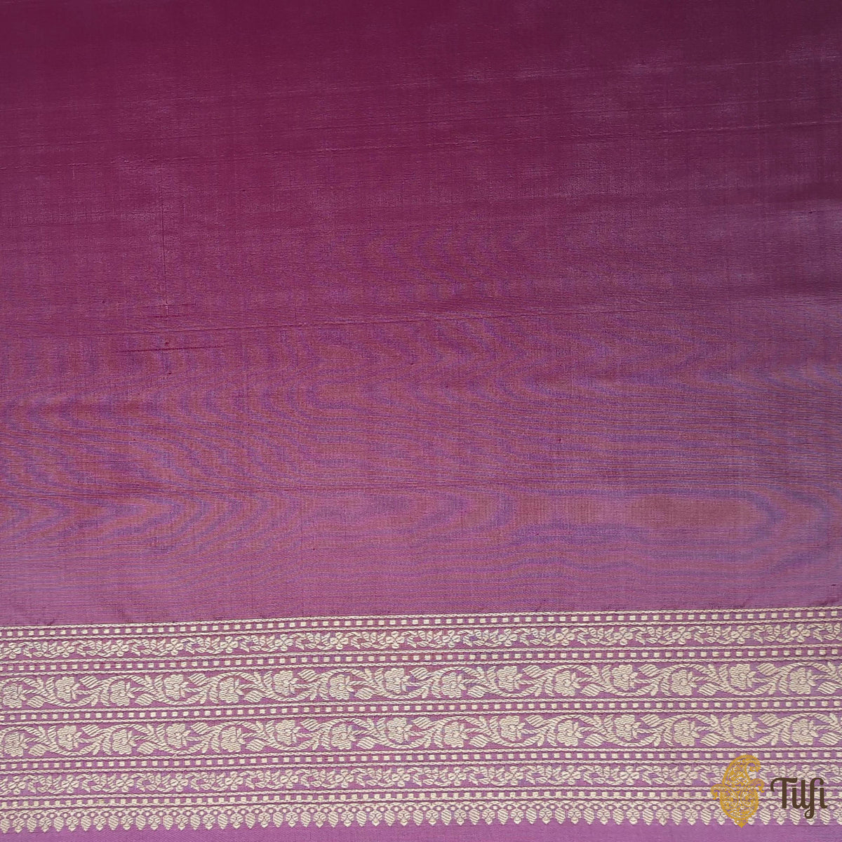 Purple-Pink Pure Katan Silk Banarasi Handloom Saree