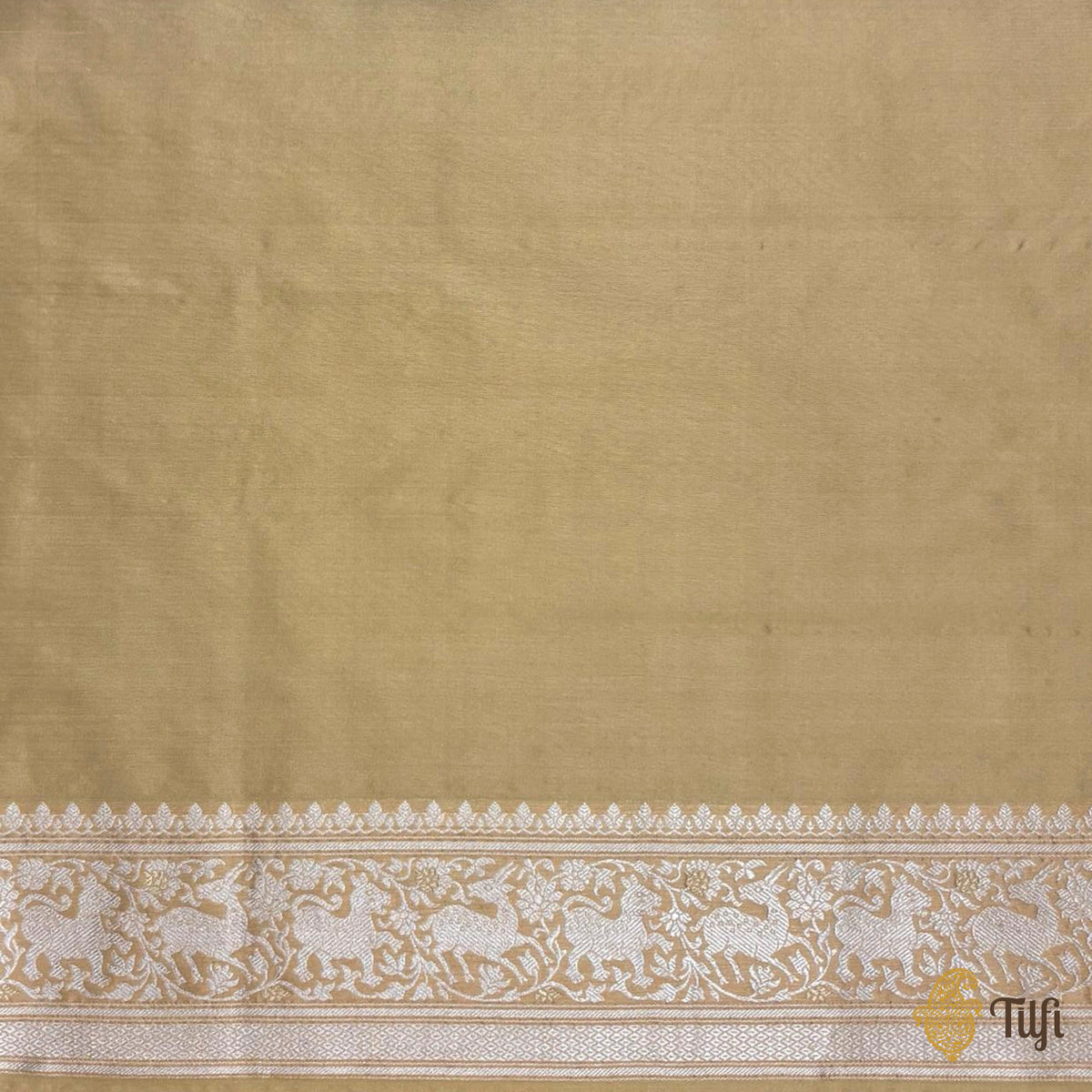 Pre-Order: Yellow Pure Katan Silk Banarasi Handloom Shikargah Saree