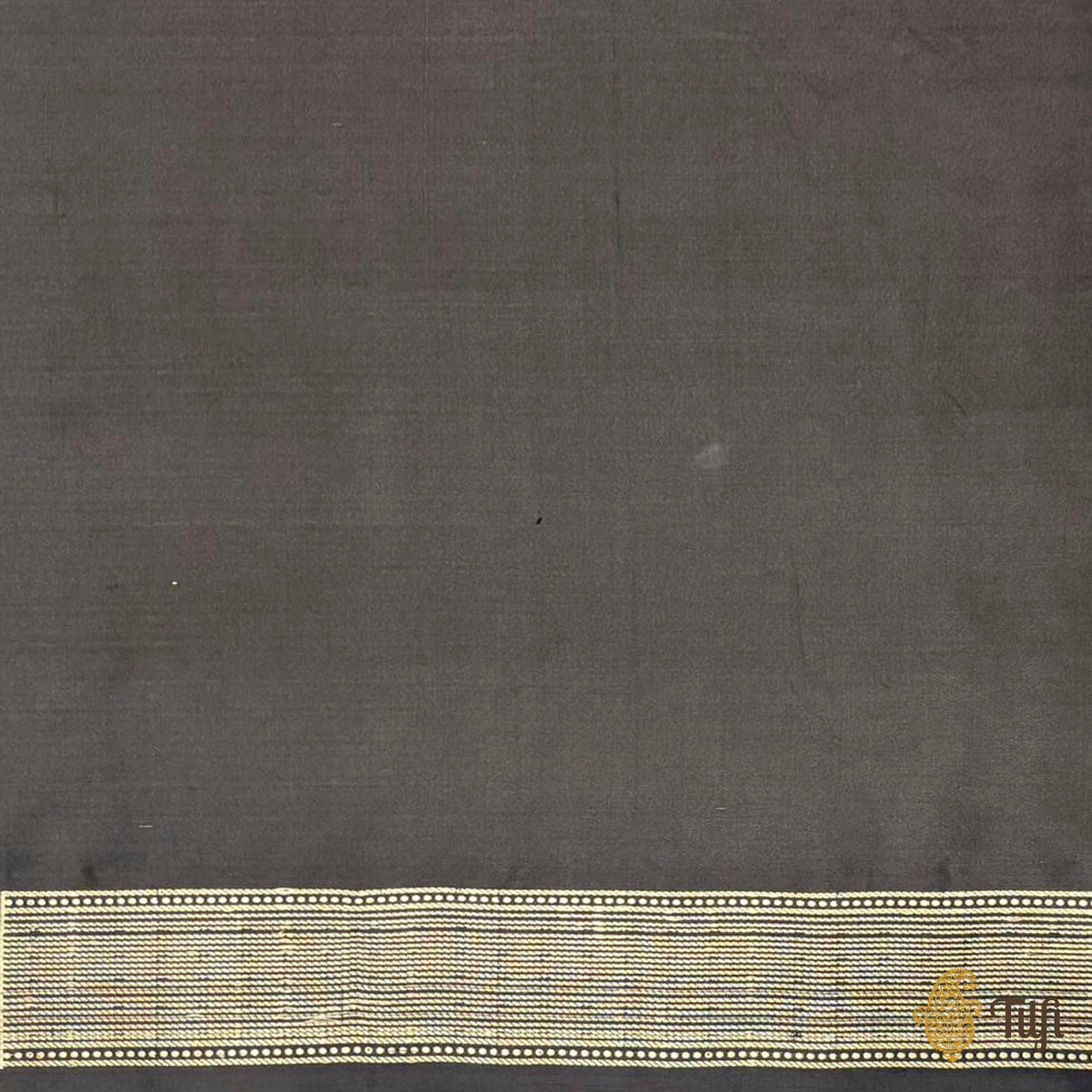 'Empress of the Wild' Black Pure Katan Silk Banarasi Handloom Saree