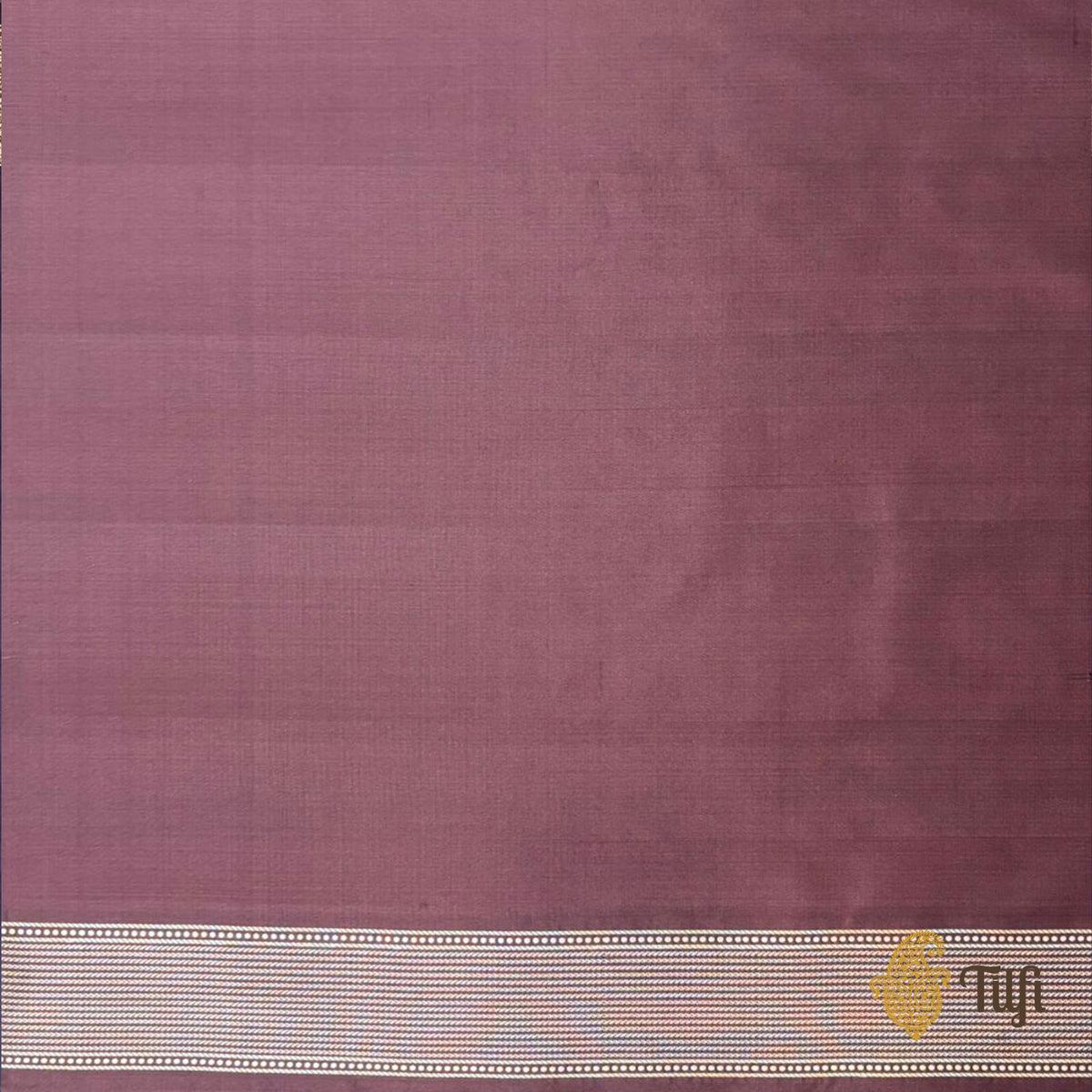 'Empress of the Wild' Dark Brown Pure Katan Silk Banarasi Handloom Saree