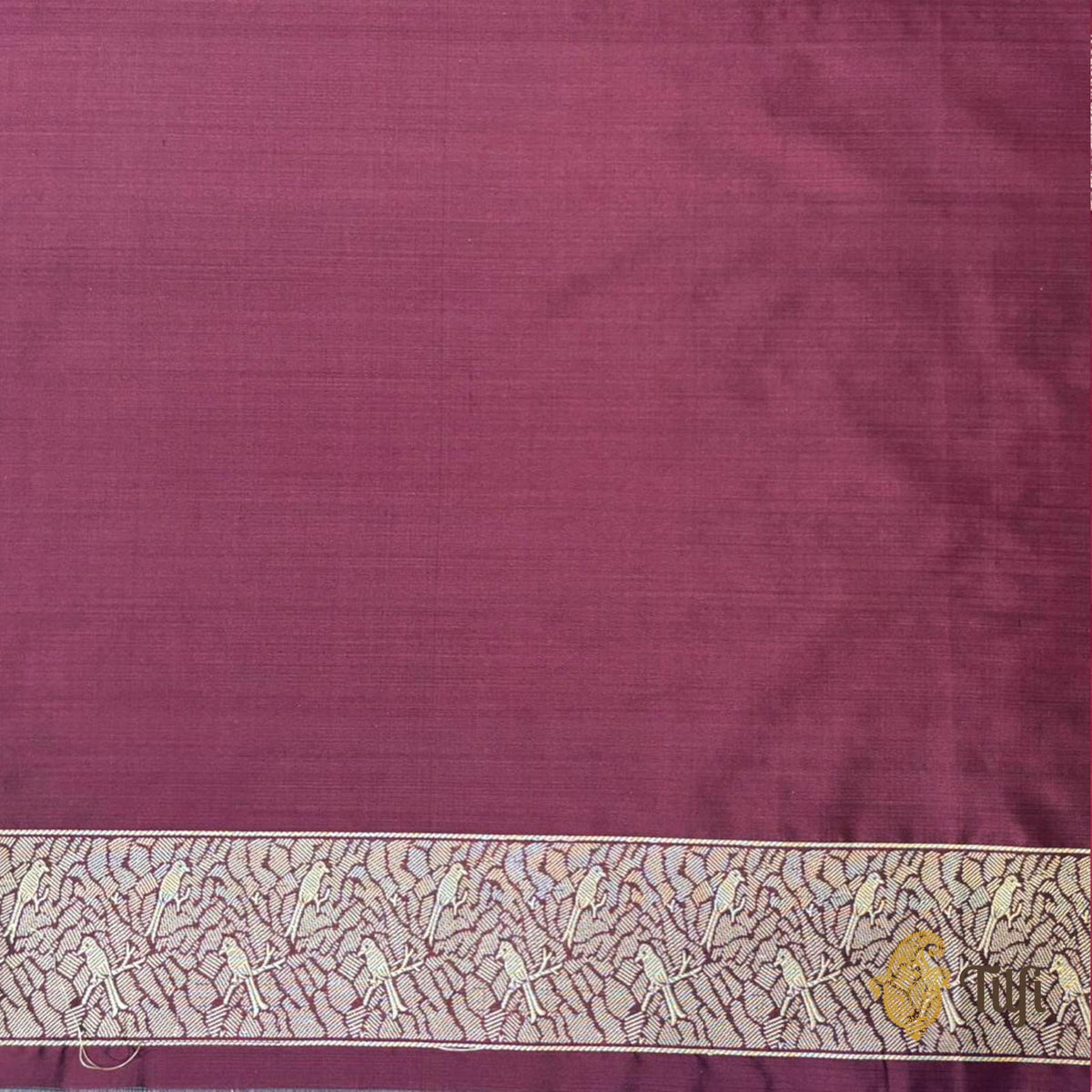 Pre-Order: 'Majestic Leap' Maroon Pure Katan Silk Banarasi Handloom Saree