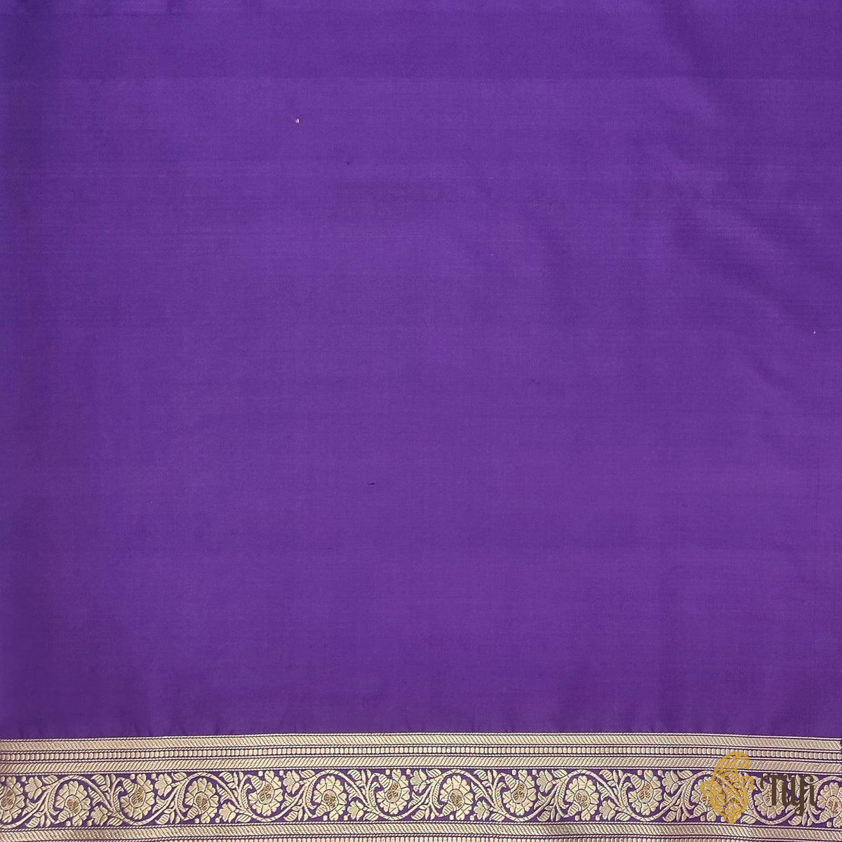 Purple Pure Katan Silk Banarasi Handloom Saree