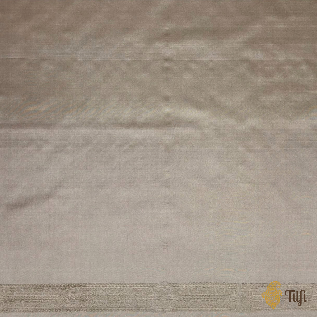 'Sienna' Beige-Peach Pure Katan Gheecha Silk Banarasi Handloom Saree