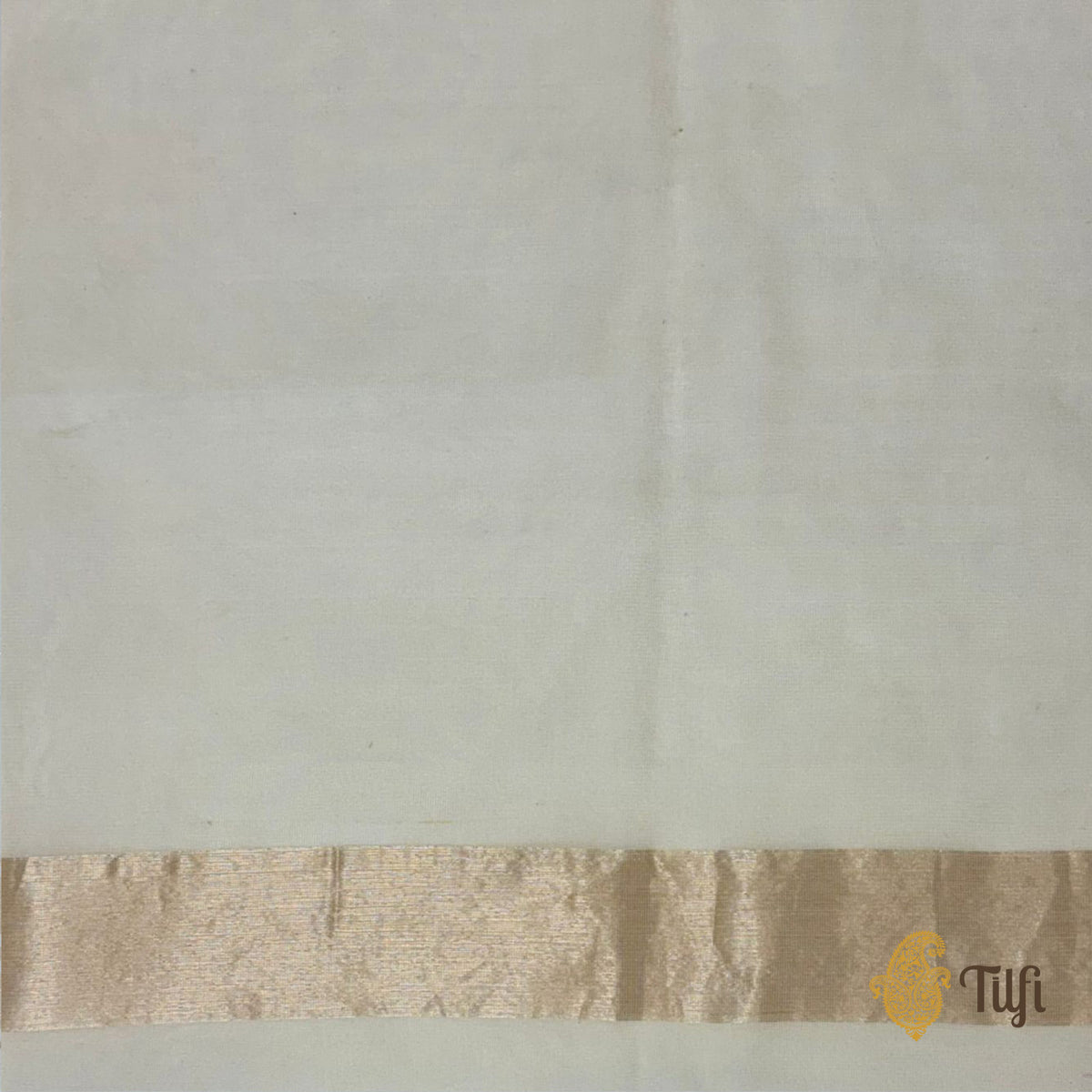 'A Cascade of Geraniums' Pastel Yellow Pure Kora Silk Net Banarasi Handloom Saree