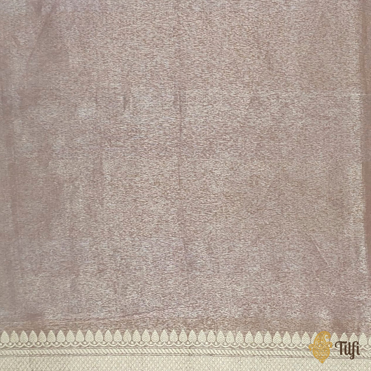 Copper-Brown Pure Katan Silk Banarasi Handloom Saree