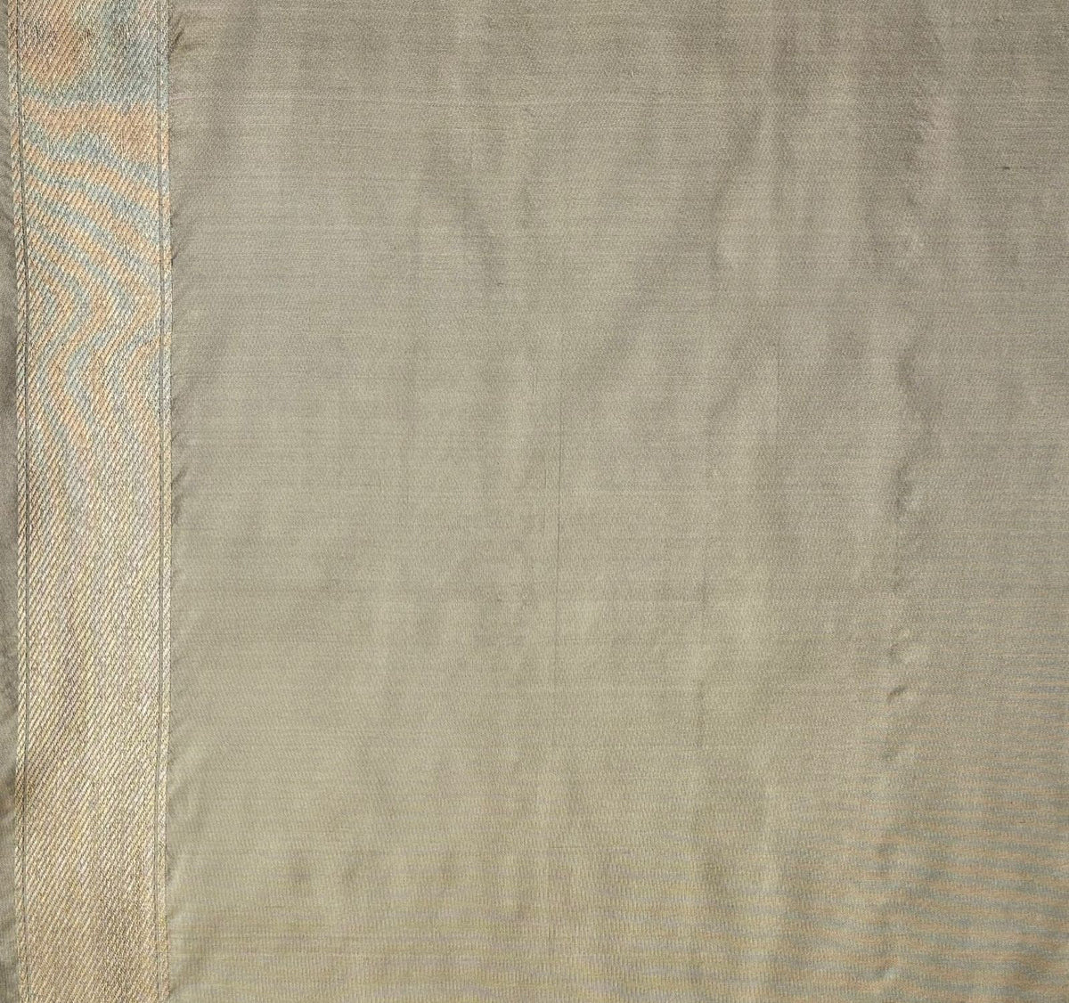 'Kashi' Gold Beige Pure Katan Silk Tissue Banarasi Handloom Saree