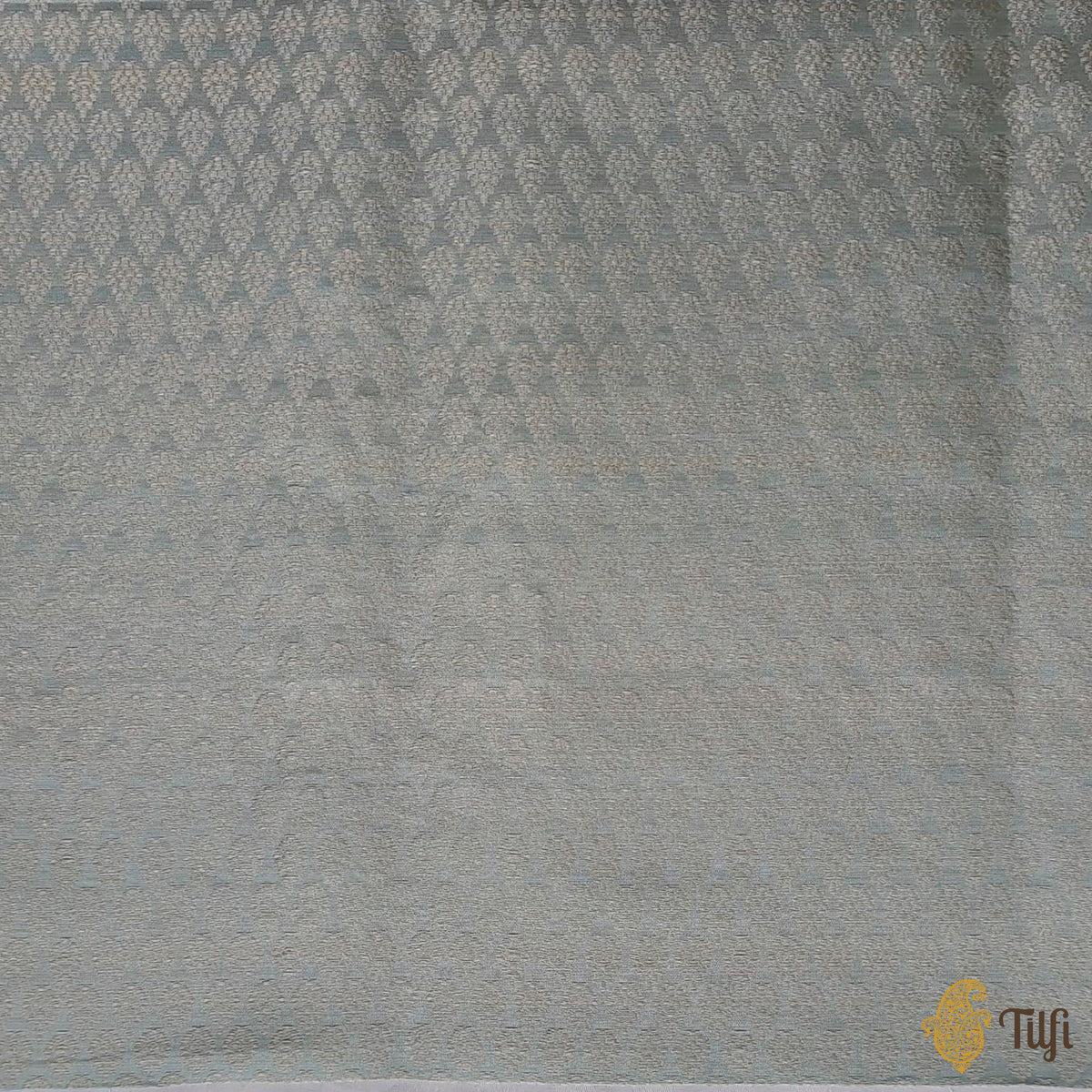 Pre-Order: 'Urvi' Baby Blue Pure Katan Silk Tissue Banarasi Handloom Saree