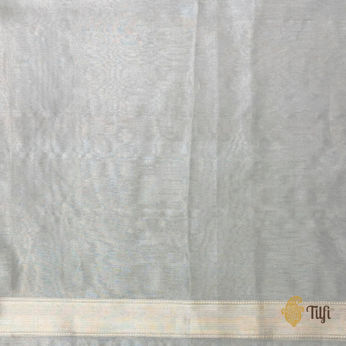 Pastel Green Kadhua Gold Booti Kora Tissue Saree