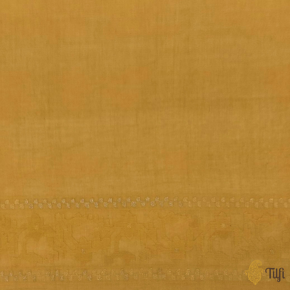 Mustard Cotton Pure Cotton Jamdani Real Zari Banarasi Handloom Saree