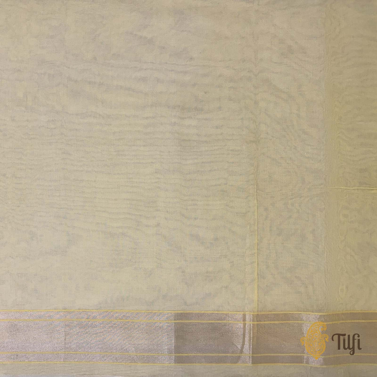 Yellow Pure Cotton Jamdani Real Zari Banarasi Handloom Saree