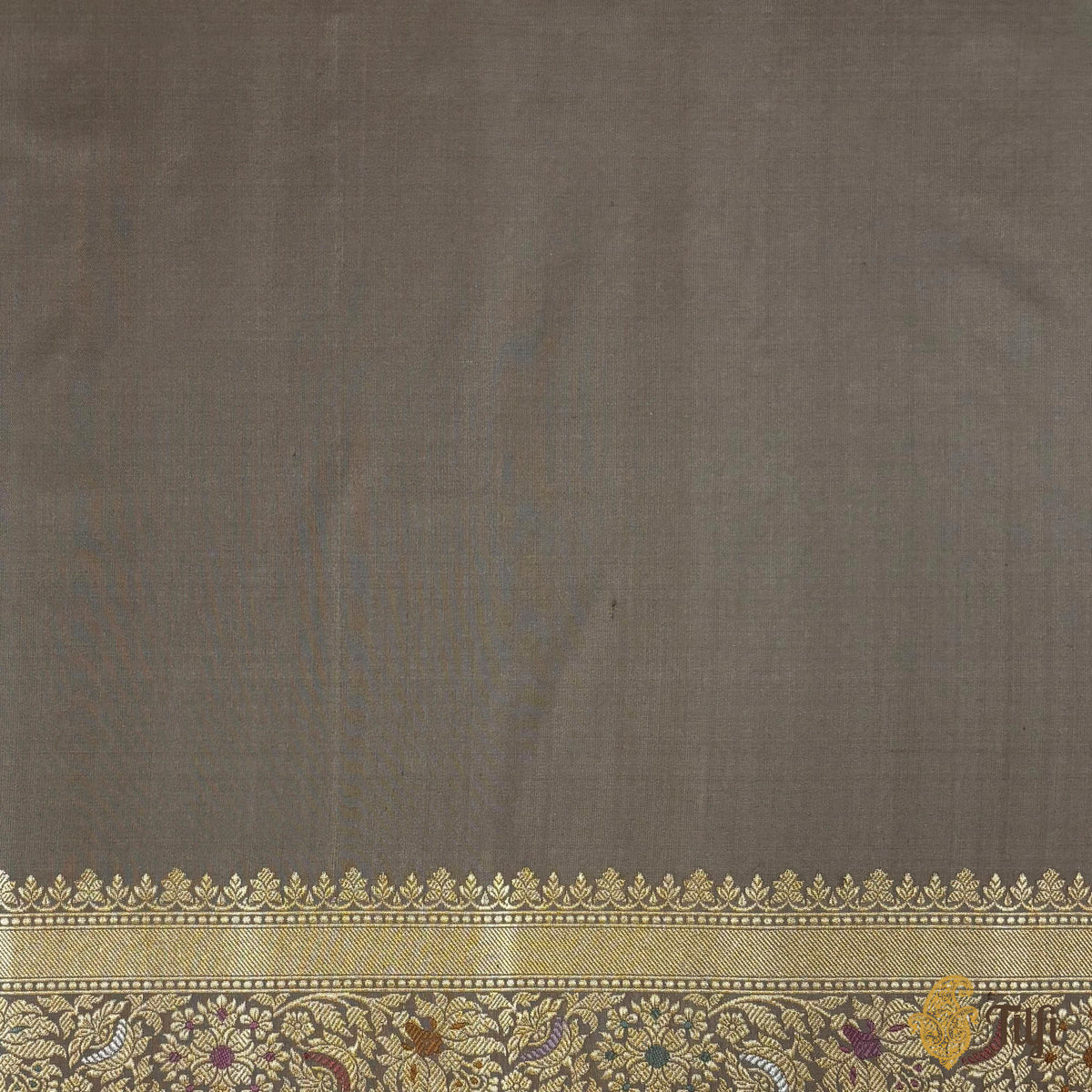 Pre-Order: 'Kausalya' Taupe Brown Kadwa Meenakari Real Zari Saree