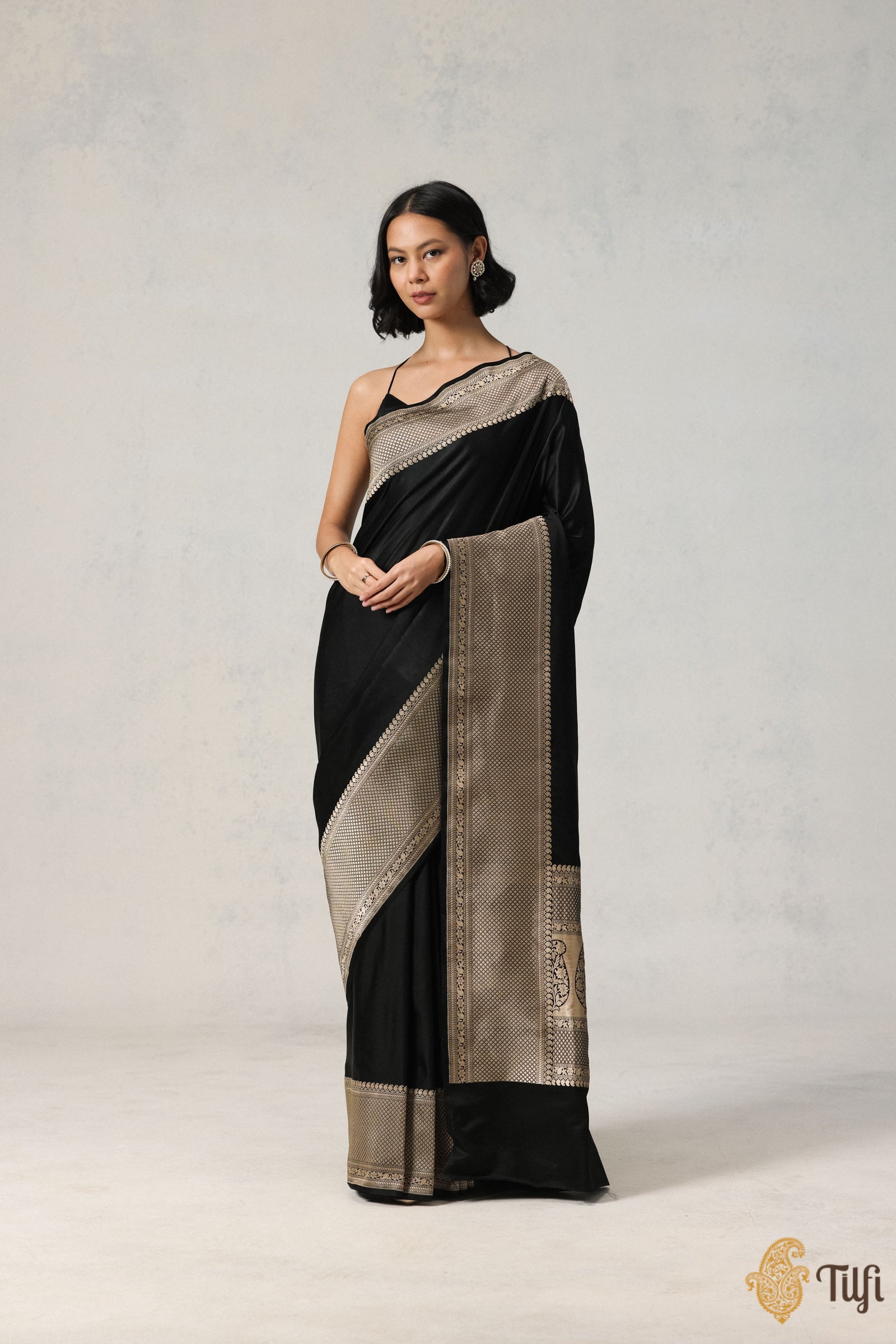 Power Loom With Copper Zari Border Semi Silk Saree | MRD332