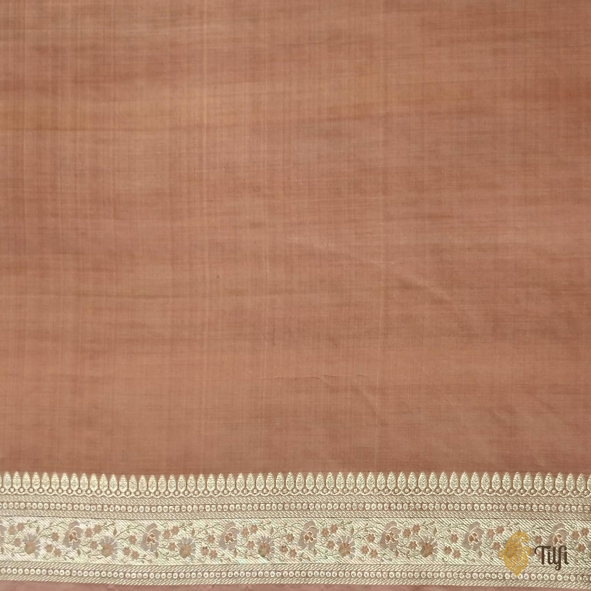 'Aparajita' Rosy Pink Pure Soft Satin Silk Banarasi Handloom Saree