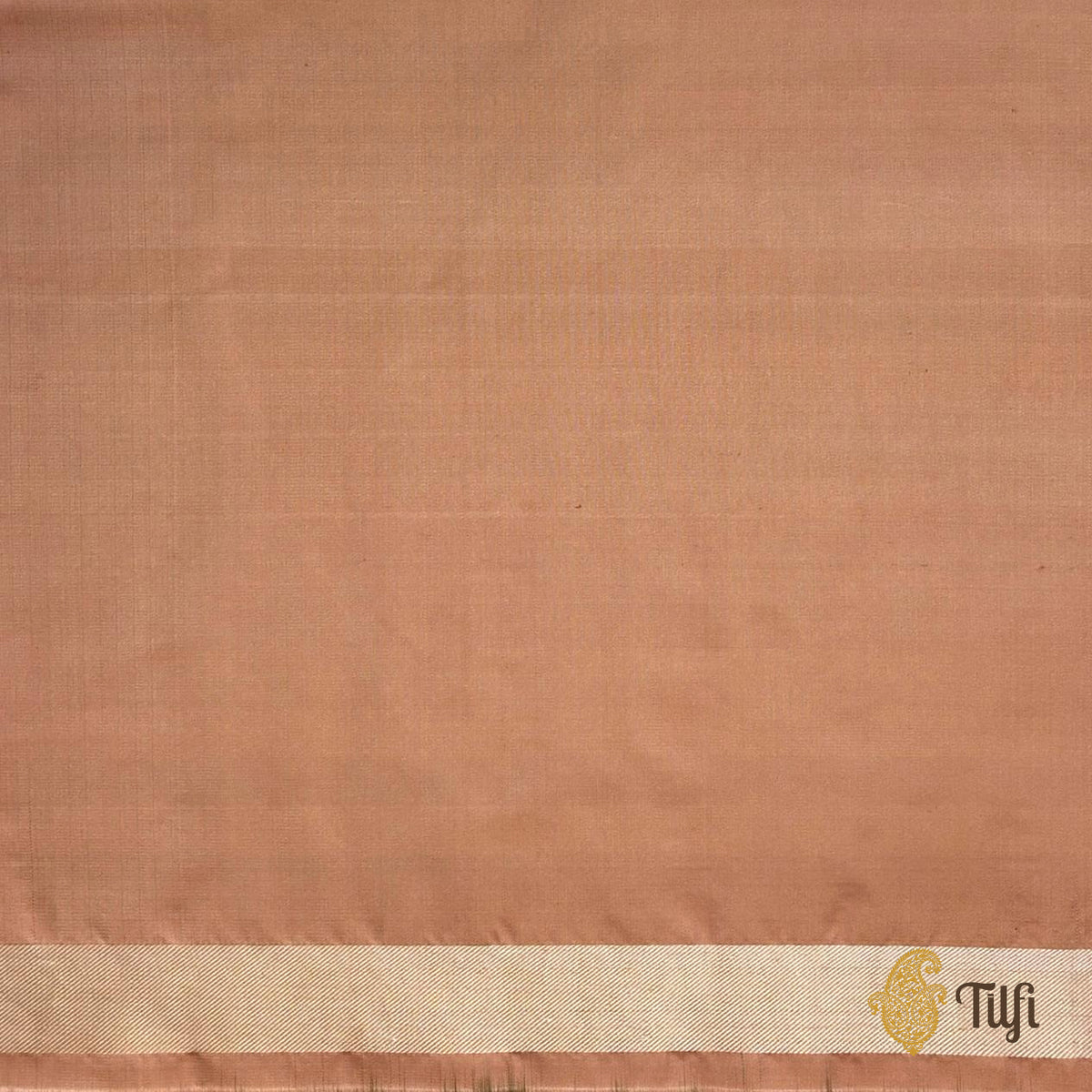 'Whispers of the Wild' Mehendi Green Pure Soft Satin Tissue Tanchoi Saree