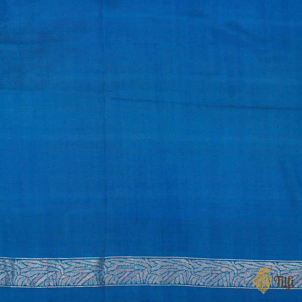 Pre-Order: 'Eden' Blue Silk-Pashmina Wool Banarasi Handloom Saree