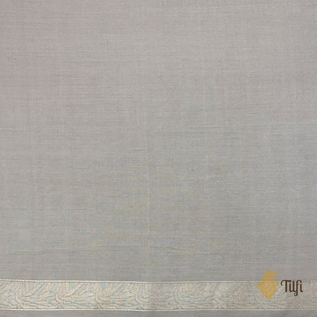 'Eden' Grey Silk-Pashmina Wool Banarasi Handloom Saree