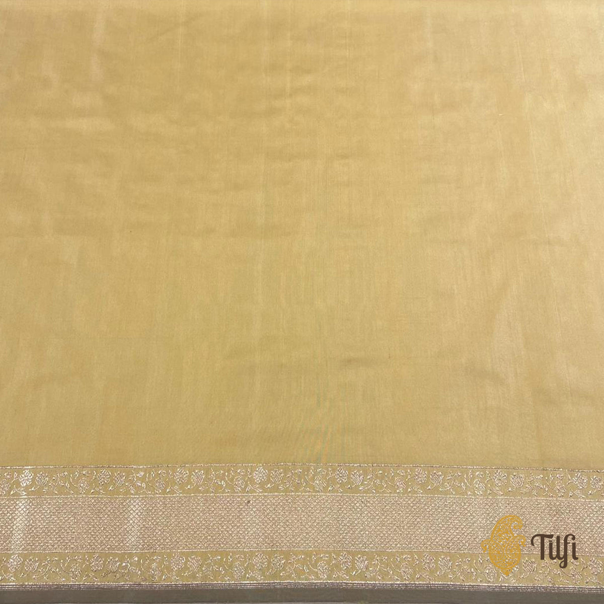 Pre-Order: 'Marie' Light Yellow Pure Katan Silk Banarasi Handloom Saree