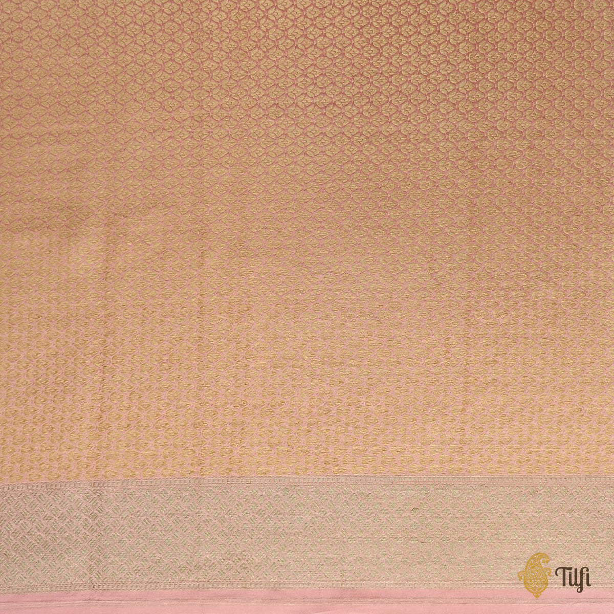 Pre-Order: Peach Pure Katan Silk Banarasi Handloom Saree