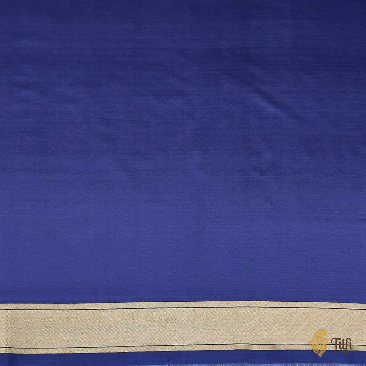 'Bhairavi' Navy Blue Pure Katan Silk Banarasi Handloom Saree