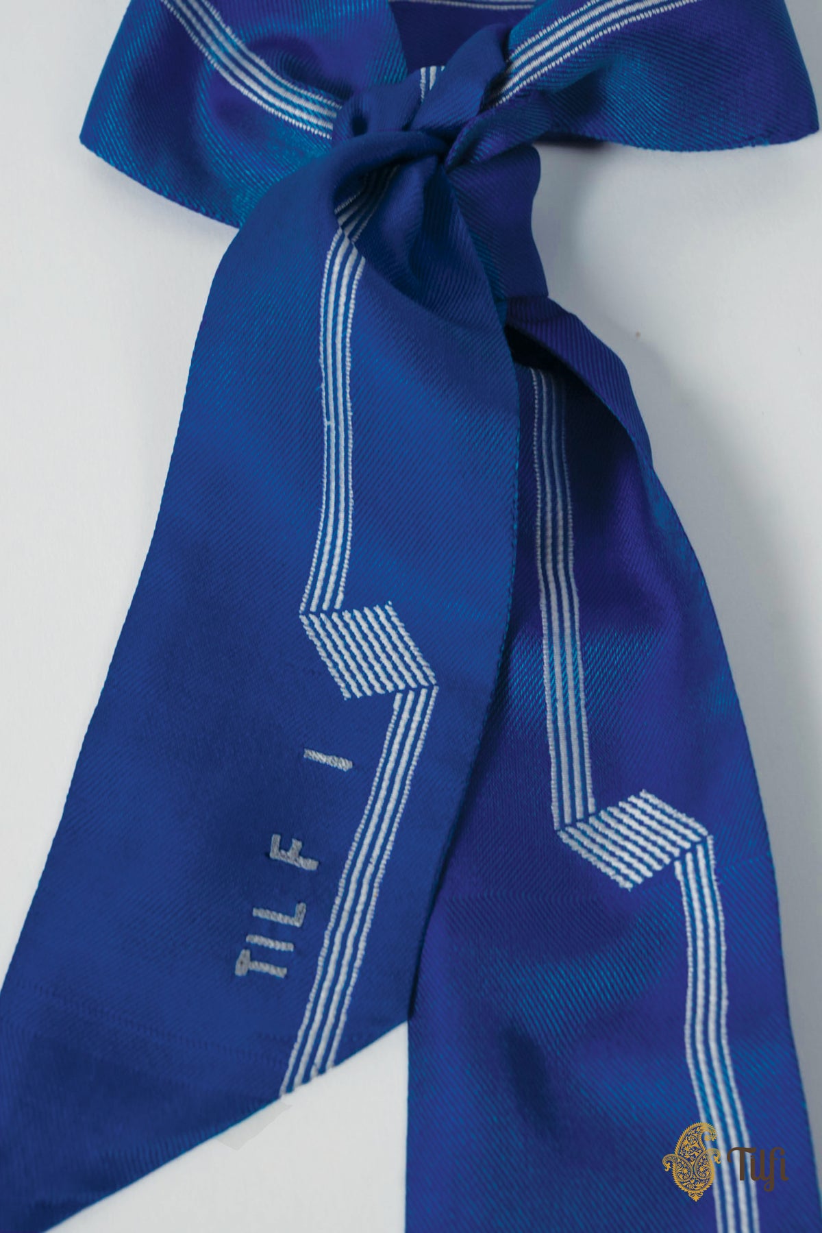 Midnight Blue Pure Silk Tillet