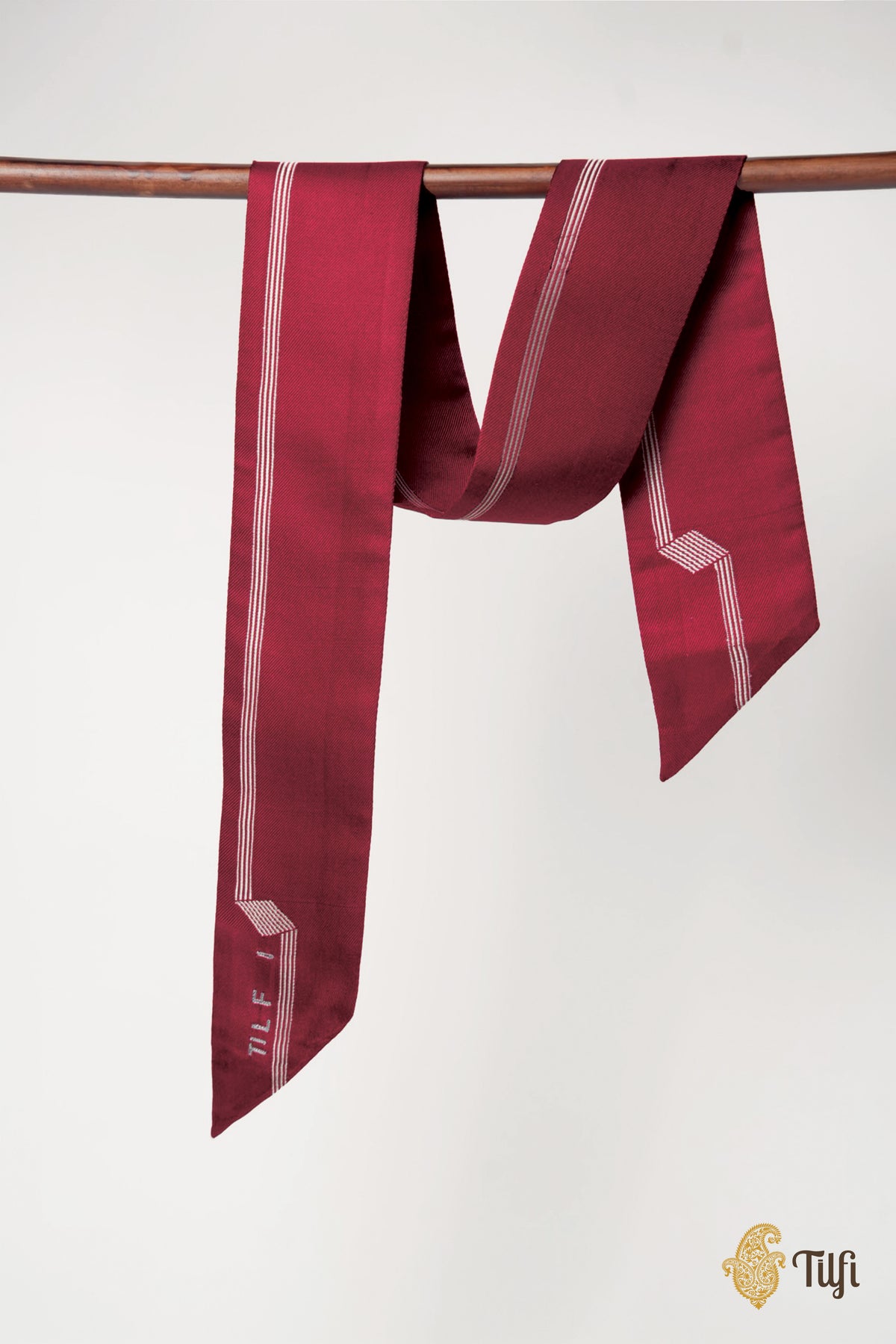 Maroon Pure Silk Tillet