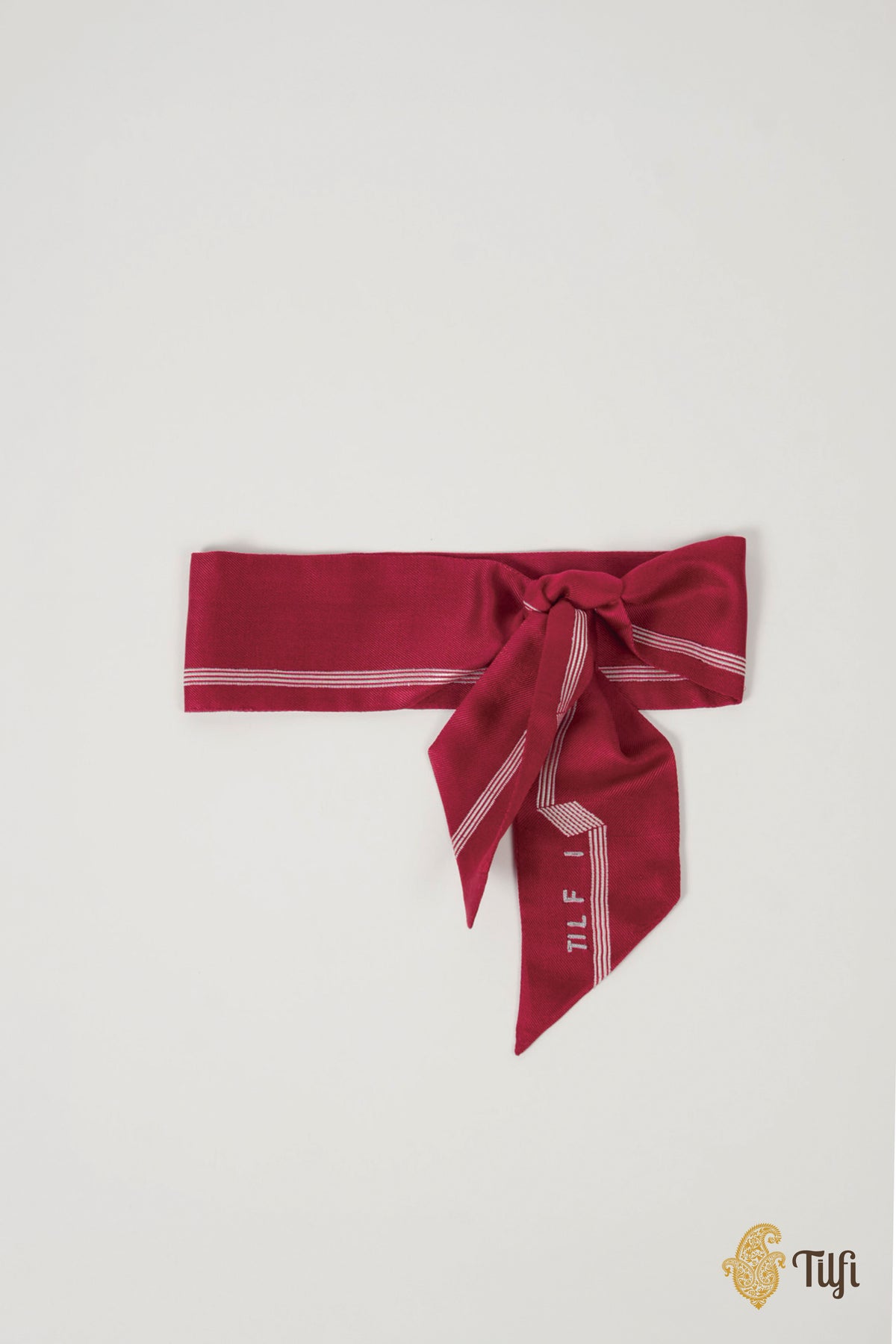 Maroon Pure Silk Tillet