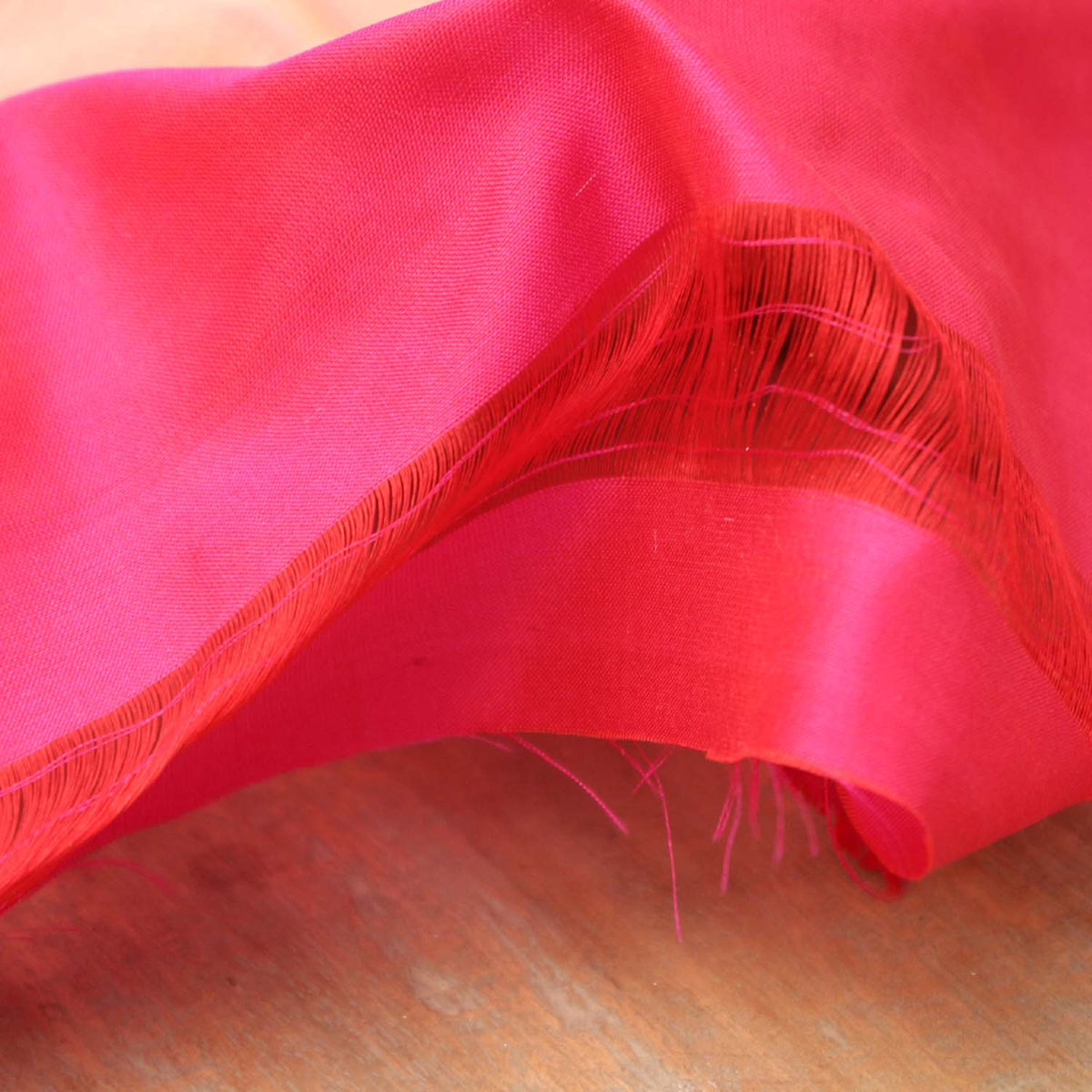 Red-Indian Pink Pure Katan Silk Banarasi Handloom Dupatta - Tilfi - 3