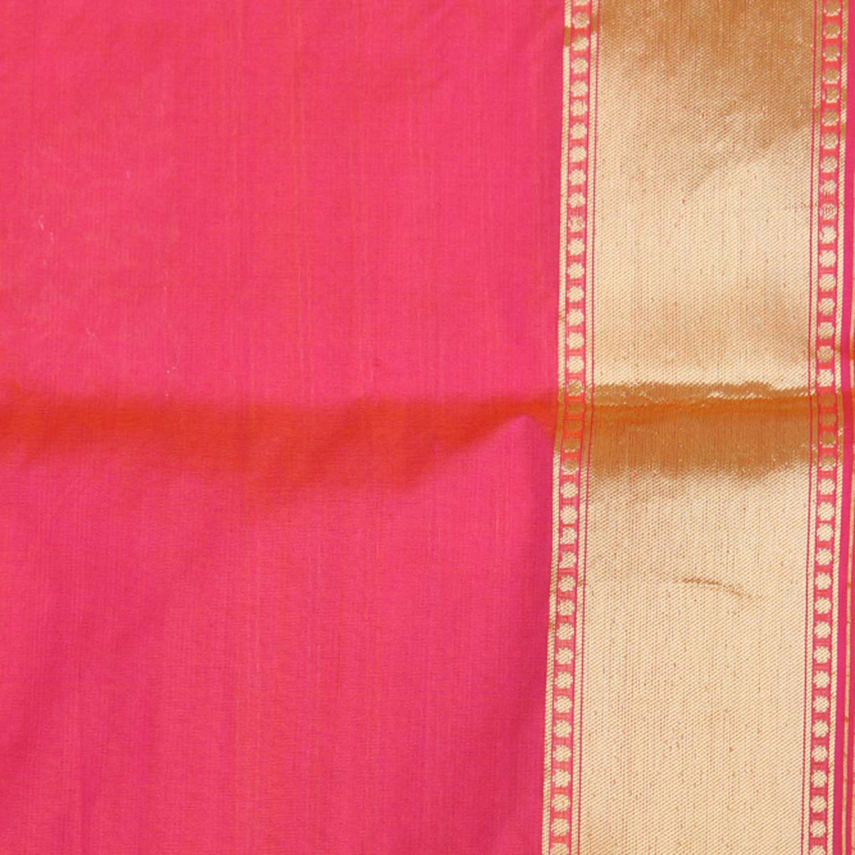 Orange Rose-Pink Pure Silk Georgette Banarasi Handloom Saree - Tilfi
