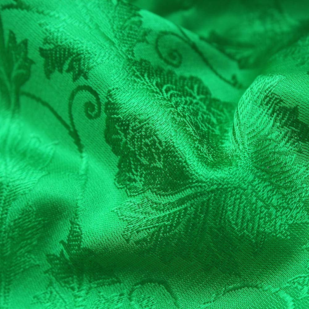 Pink Pure Katan Silk Dupatta & Green Pure Soft Satin Silk Fabric