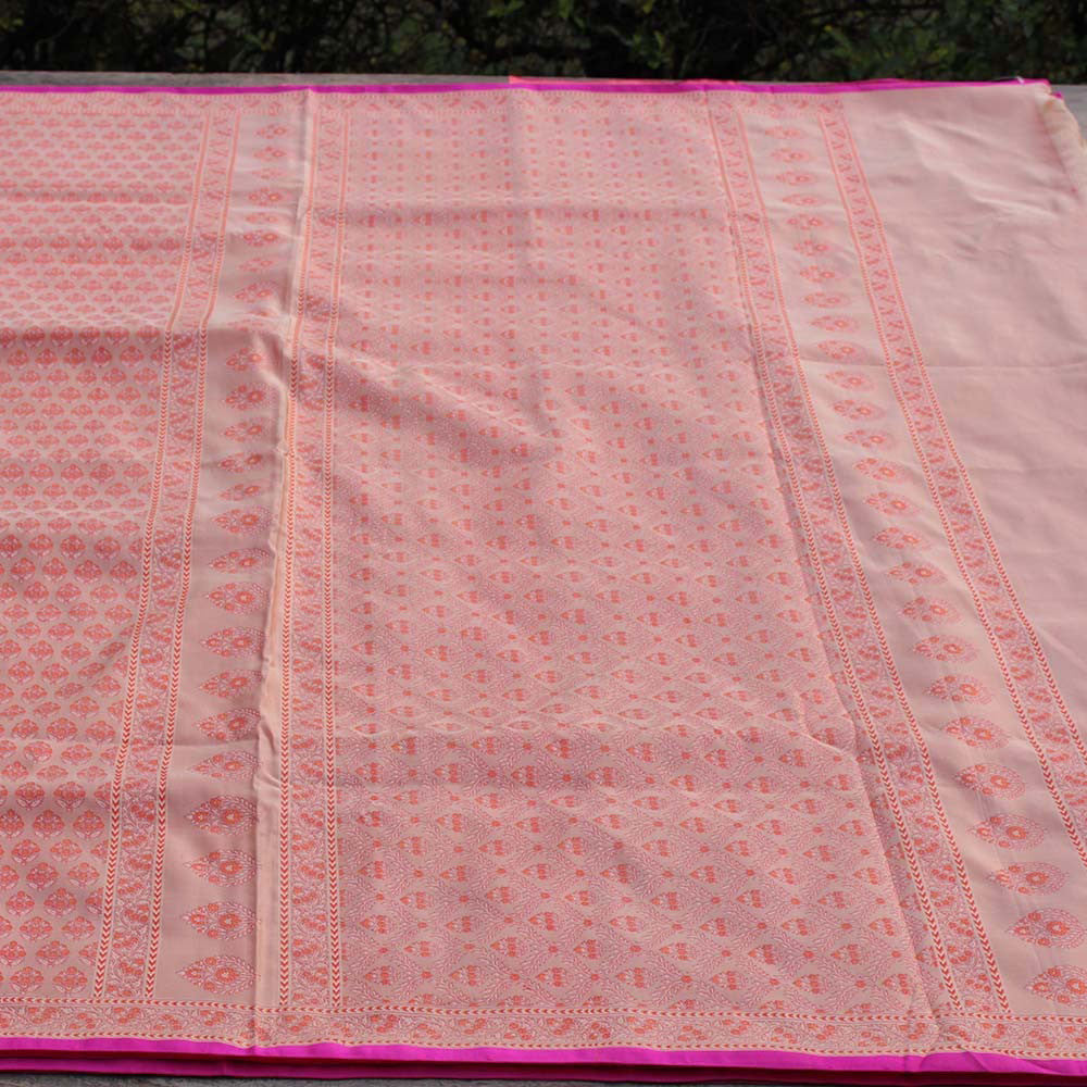 Pure Katan Silk Ektara Banarasi Handloom Saree - Tilfi
