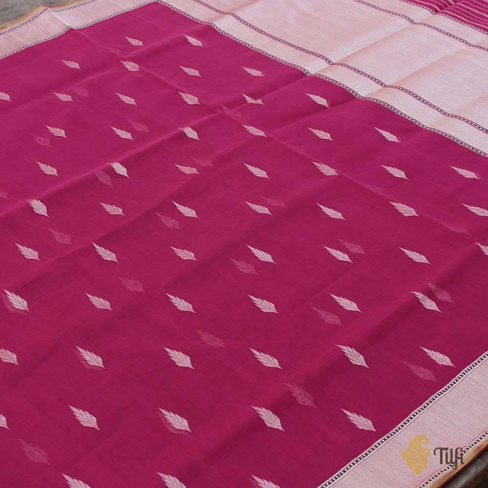 Pink Pure Cotton Banarasi Handloom Saree