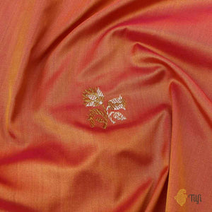 Deep Orange Silk Taffeta Fabric