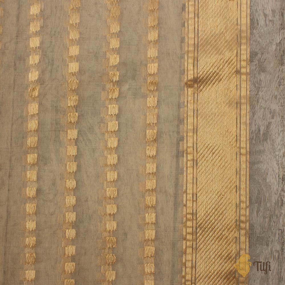 Tussar Pure Dupion Silk Banarasi Handloom Saree