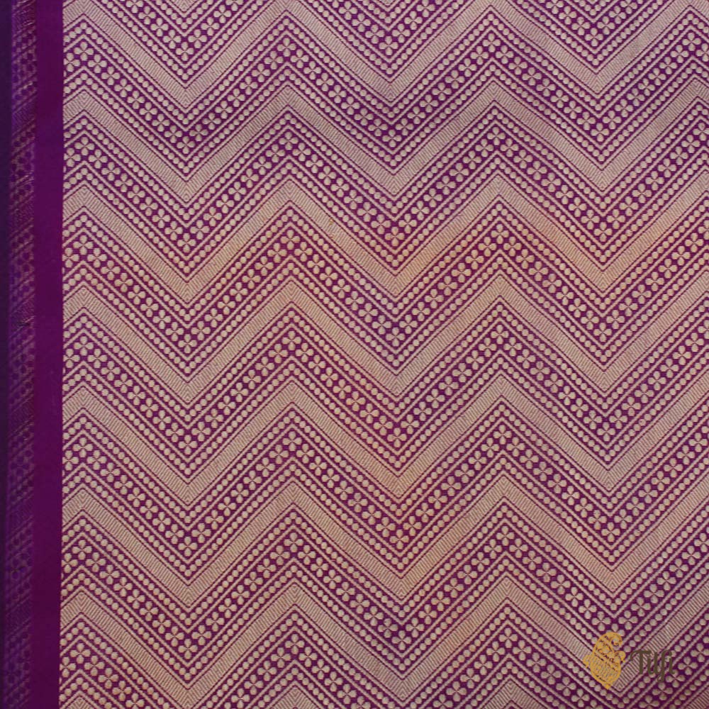 Magenta Pure Katan Silk Banarasi Handloom Saree