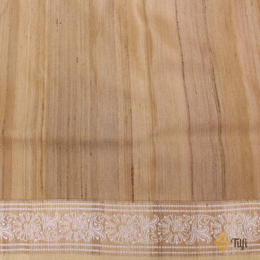 Deep Gajri Pink Pure Linen Banarasi Handloom Saree