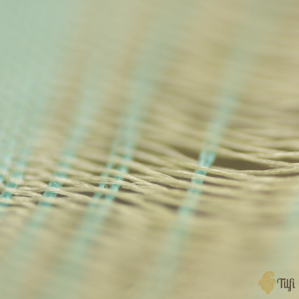 Taupe Grey Pure Katan Silk Banarasi Handloom Saree