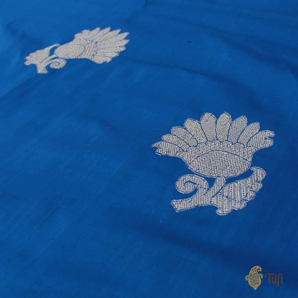 Royal Blue-Pink Pure Katan Silk Banarasi Handloom Saree